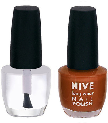 

Nive Colour Blast Nail Polish1106201642 Clear,Brown(Pack of 2)