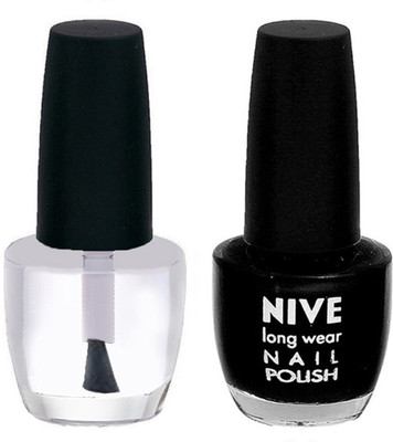 

Nive Colour Blast Nail Polish1106201642 Clear,Black(Pack of 2)