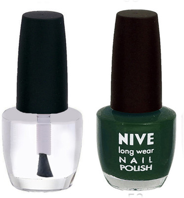 

Nive Colour Blast Nail Polish1106201642 Clear,Green(Pack of 2)