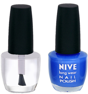 

Nive Colour Blast Nail Polish1106201642 Clear,Blue(Pack of 2)