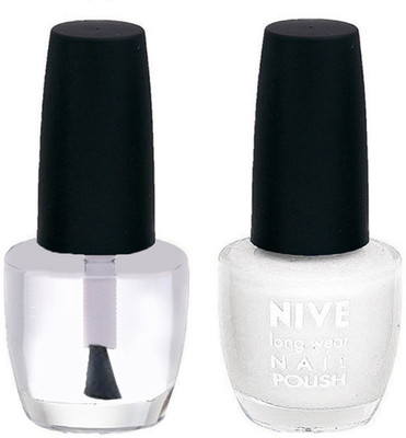 

Nive Colour Blast Nail Polish1106201642 Clear,White(Pack of 2)