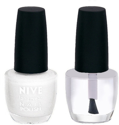 

Nive Colour Blast Nail Polish1106201642 White,Clear(Pack of 2)