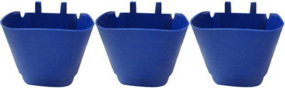 DCS Vertical Garden Wall Hanging Pot Blue Colur Pack Of 3 Plant Container Set(Pack of 3, Plastic) available at flipkart for Rs.200
