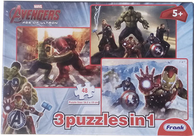 

kidoz kingdom FRANK AVENGERS 3 IN 1 PUZZLE(48 Pieces)