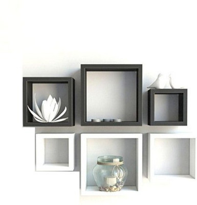 

A.S Wood MDF Wall Shelf(Number of Shelves - 6)