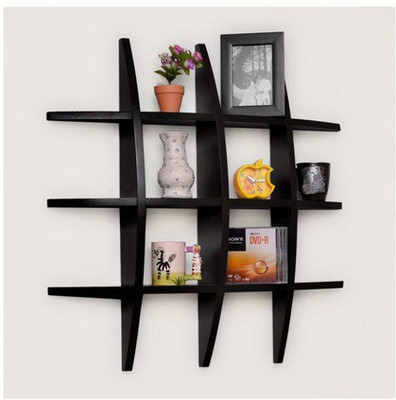 

A.S Wood MDF Wall Shelf(Number of Shelves - 12)