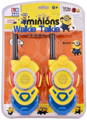 

Emob Minion Walkie Talkie Set With Batteries 2 PCS Set Portable Electronic Radio With Clear Sound & Long Range Toy For Kids