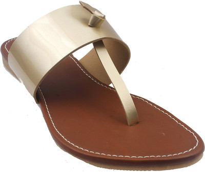 

Foot Wagon Women Gold Flats