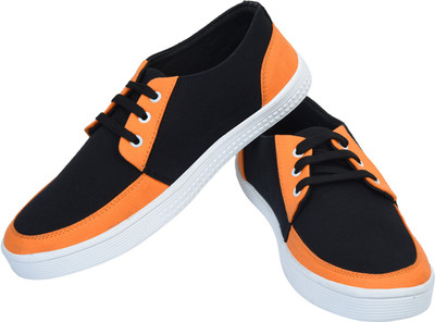 

Kaneggye Canvas Shoes For Men(Orange, Black