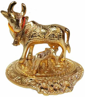 

Rci Handicrafts Ganesh Statue for home d�cor Decorative Showpiece - 10.5 cm(Aluminium, Gold)