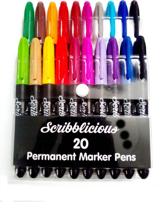 

Palakz 20 Colors Thick Nib Sketch Pen(Multicolor)