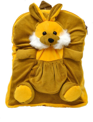 

PRACHI TOYS Rabbit Multi Pocket Kids School Bag-Brown - 14 inch(Multicolor)