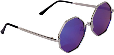 

zekonis Oval Sunglasses(Blue