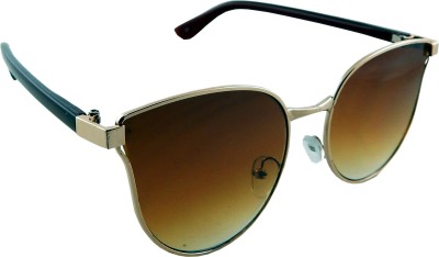 Els Rectangular Sunglasses(For Men & Women, Brown)