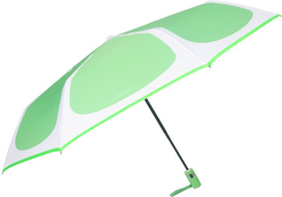 

Murano auto open auto closewith Safety 3 fold screen print light green Umbrella(Green)