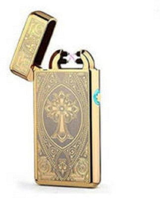 

L'Exotique USB Electronic Rechargeable Double Arc Cigarette Lighter(Golden)