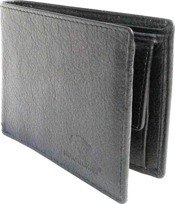 

NUKAICHAU Men Black Genuine Leather Wallet(3 Card Slots)