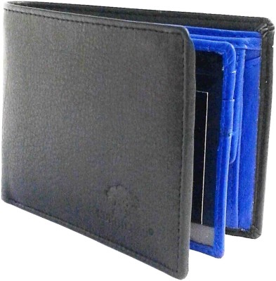 

NUKAICHAU Men Blue Genuine Leather Wallet(7 Card Slots)