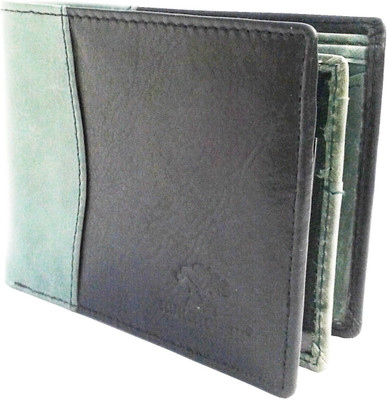 

NUKAICHAU Men Green Genuine Leather Wallet(7 Card Slots)