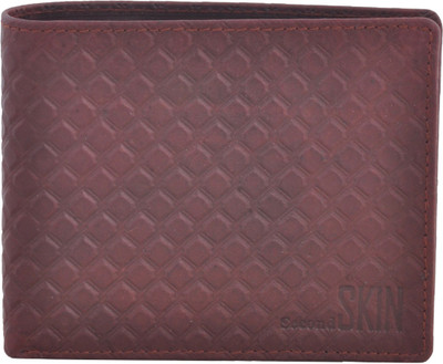 

Second Skin Men Beige Genuine Leather Wallet(10 Card Slots)