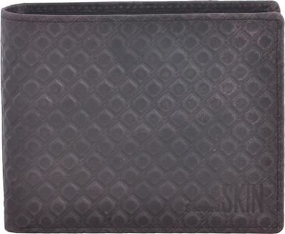 

Second Skin Men Brown Genuine Leather Wallet(10 Card Slots)