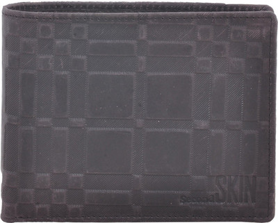 

Second Skin Men Brown Genuine Leather Wallet(10 Card Slots)