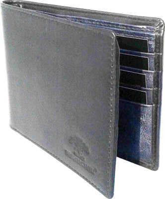 

NUKAICHAU Men Black Genuine Leather Wallet(8 Card Slots)