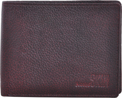 

Second Skin Men Brown Genuine Leather Wallet(10 Card Slots)