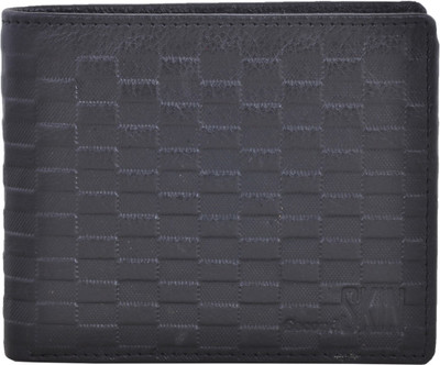 

Second Skin Men Black Genuine Leather Wallet(10 Card Slots)
