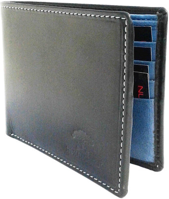 

NUKAICHAU Men Blue Genuine Leather Wallet(8 Card Slots)