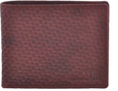 

Second Skin Men Beige Genuine Leather Wallet(10 Card Slots)