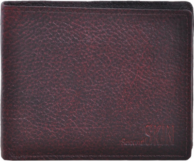 

Second Skin Men Brown Genuine Leather Wallet(10 Card Slots)