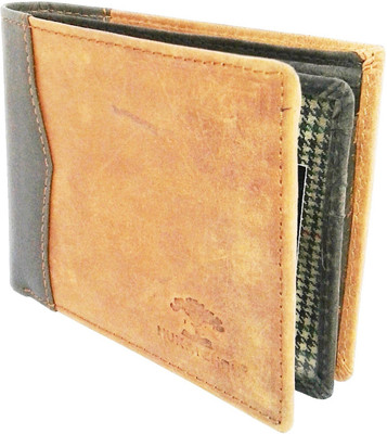 

NUKAICHAU Men Brown Genuine Leather Wallet(7 Card Slots)