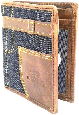 

NUKAICHAU Men Brown Genuine Leather Wallet(8 Card Slots)