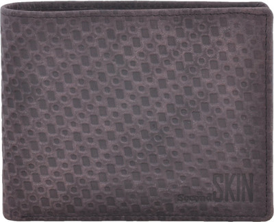 

Second Skin Men Brown Genuine Leather Wallet(10 Card Slots)