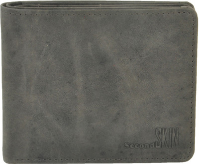 

Second Skin Men Brown Genuine Leather Wallet(10 Card Slots)
