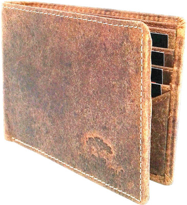 

NUKAICHAU Men Brown Genuine Leather Wallet(13 Card Slots)