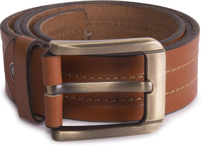 

PRINCE ENTERPRISES Men Brown Genuine Leather Belt, Light brown