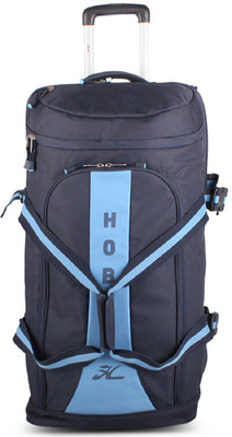

HOBIE (Expandable) Bottom-Dropped Wheel Duffel Strolley Bag(Blue, Black), Black;blue