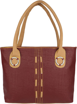 

Rekha Collection Hand-held Bag(Brown)