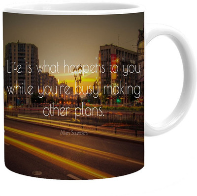 

Maison N Mode Making Other Plans Coffee Ceramic Mug(330 ml), Multicolor
