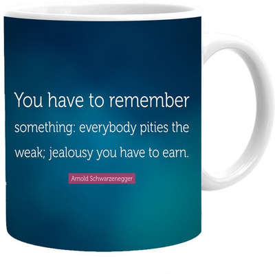

Maison N Mode Have To Remember Coffee Ceramic Mug(330 ml), Multicolor