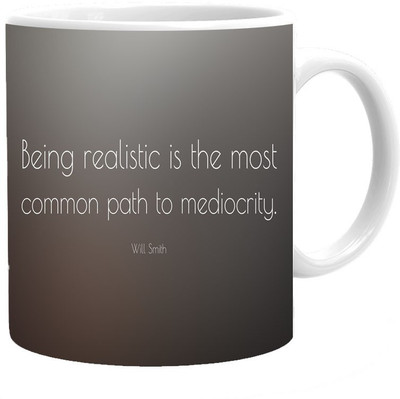 

Maison N Mode Being Realistic Coffee Ceramic Mug(330 ml), Multicolor