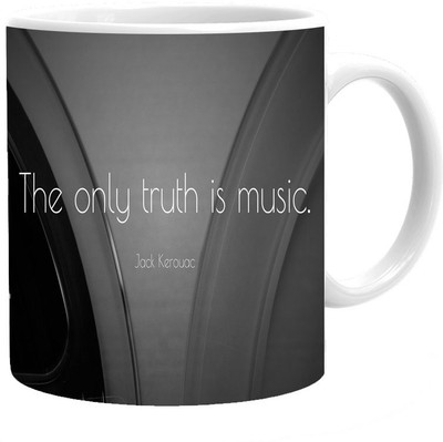 

Maison N Mode Truth Is Music Coffee Ceramic Mug(330 ml), Multicolor