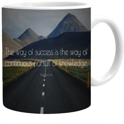

Maison N Mode Pursuit Of Knowledge Coffee Ceramic Mug(330 ml), Multicolor