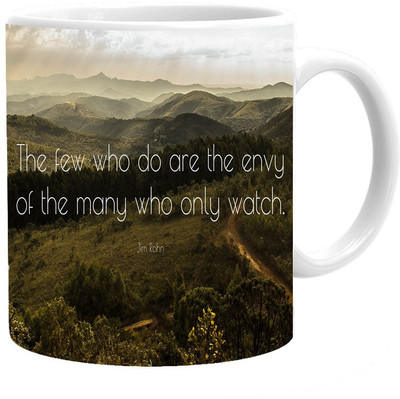 

Maison N Mode Many Who Only Watch Coffee Ceramic Mug(330 ml), Multicolor