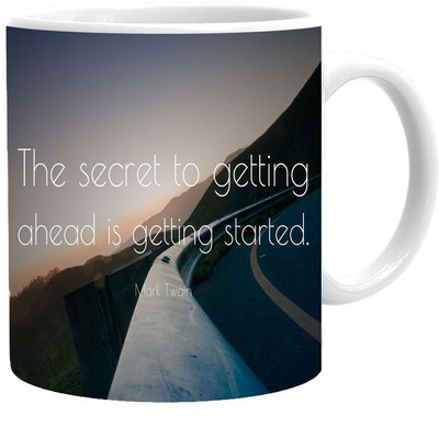 

Maison N Mode The Secret Coffee Ceramic Mug(330 ml), Multicolor