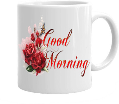 

Maison N Mode GM Flower Coffee Ceramic Mug(330 ml), Multicolor