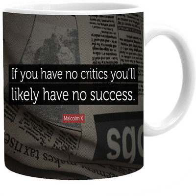 

Maison N Mode Have No Success Coffee Ceramic Mug(330 ml), Multicolor
