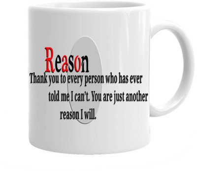 

Maison N Mode Reason Coffee Ceramic Mug(330 ml), Multicolor